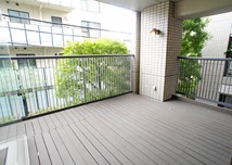 Wood balcony