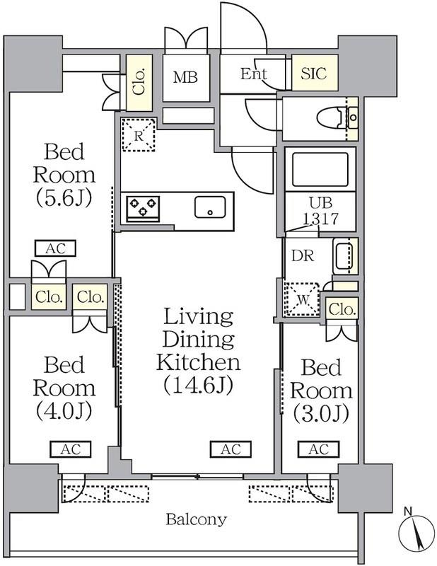 Unit details of Prime Garden Ginza Hatchobori - PLAZA HOMES