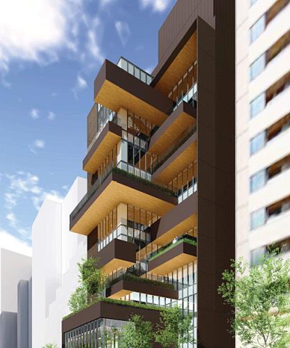Exterior of Prime Terrace KAMIYACHO