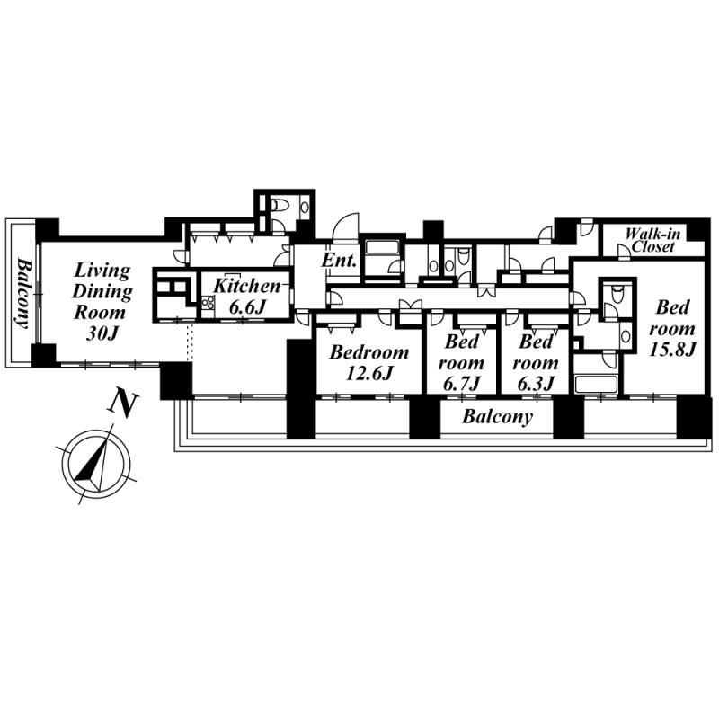 Unit details of Leyton House Yokohama 15F PLAZA HOMES