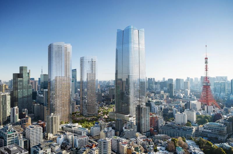 Exterior of Azabudai Hills Residence A 31F